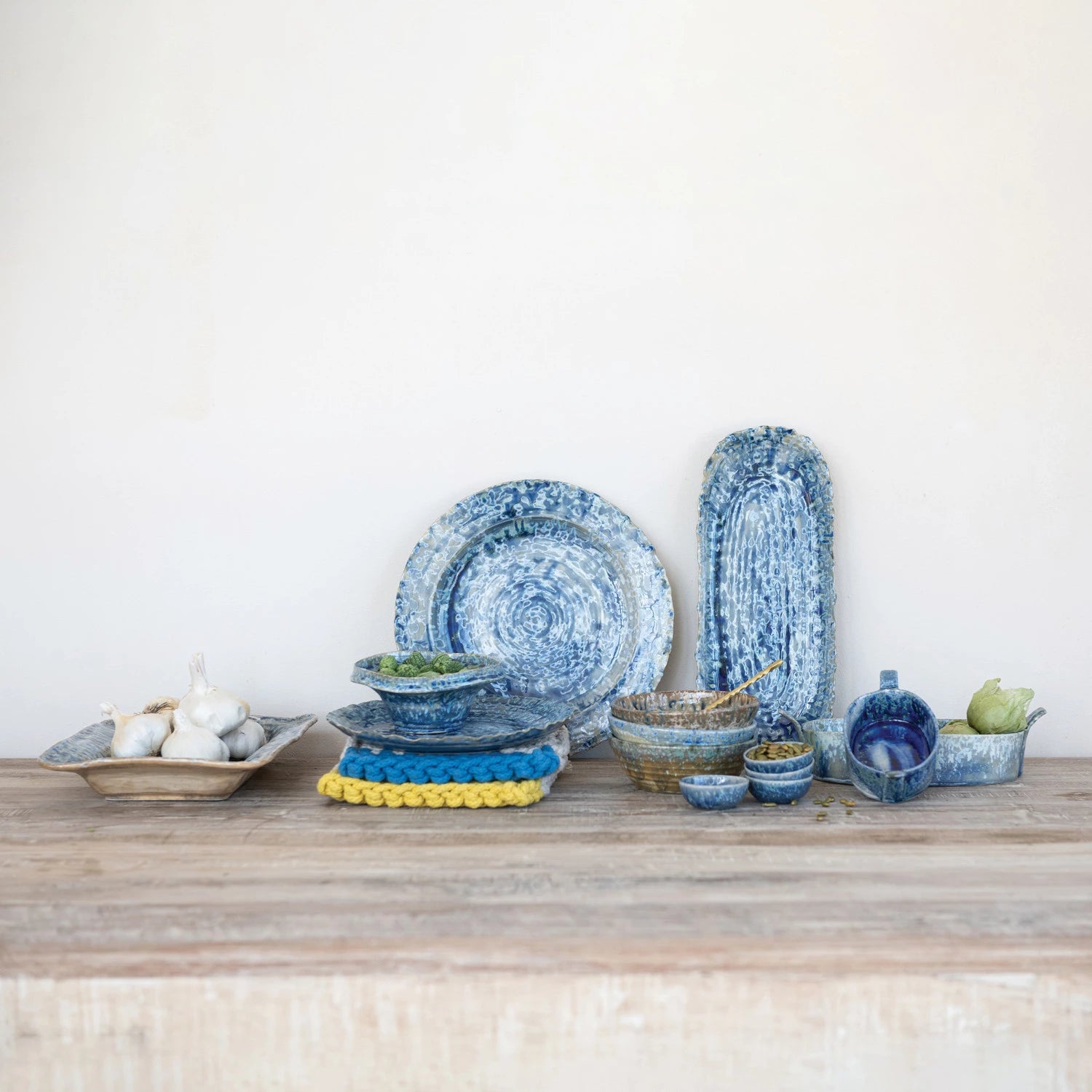 Blue Reactive Glass Plate