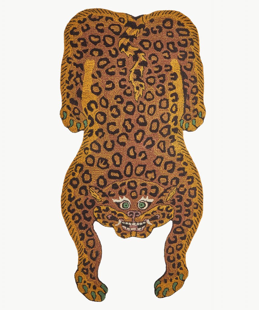 heritage tatsu leopard rug