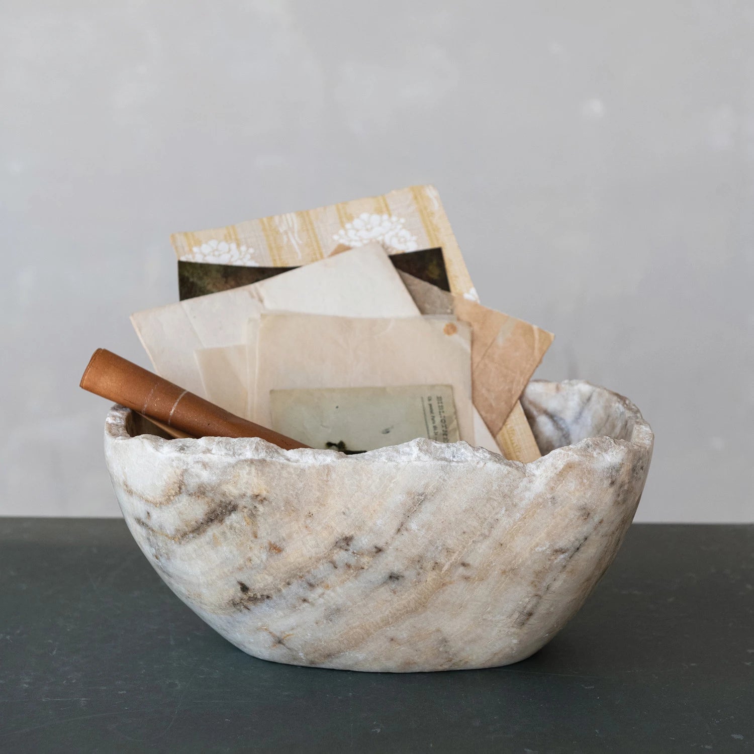 Onyx Bowl with Raw Edge