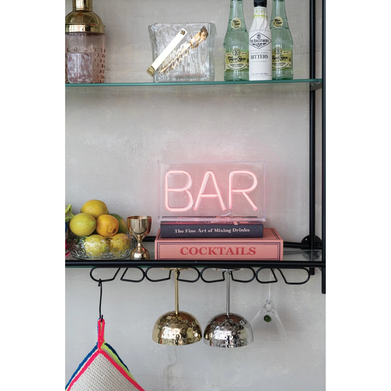 "BAR" Red Neon Light