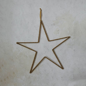 Gold Bead Star Hanger