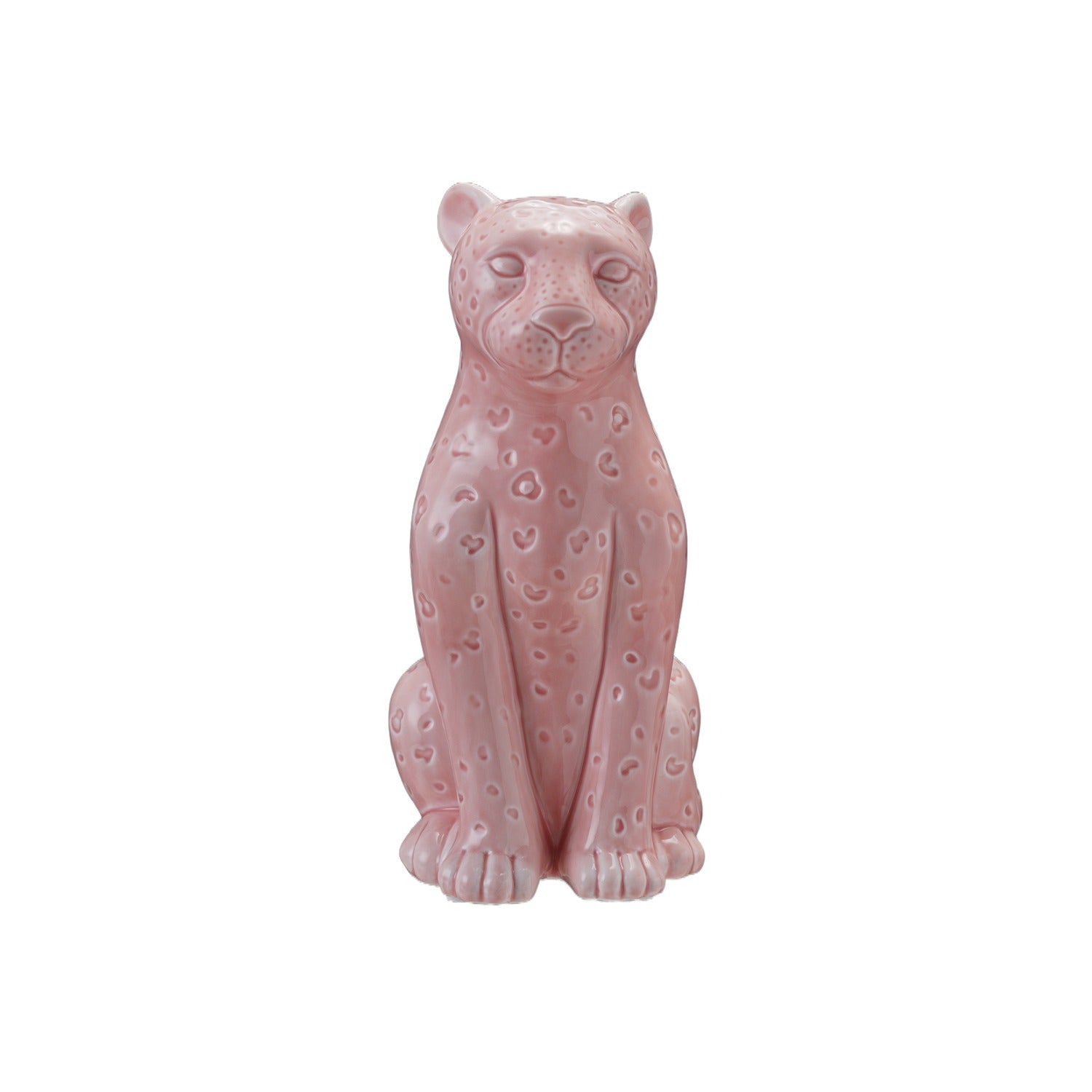 Pink Leopard Table Lamp
