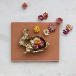 Cast Aluminum Rabbit Shaped Dish