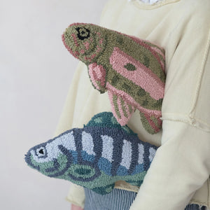 Woven Fish Shaped Pillow