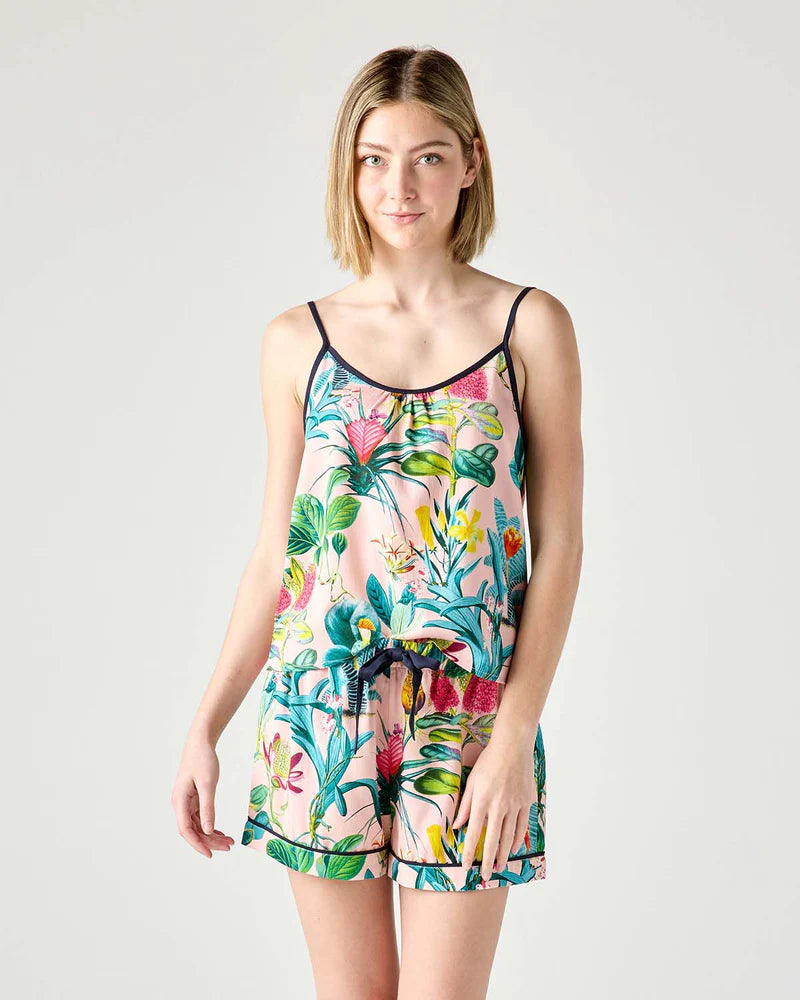Pink Lisse Cami Short Pajama Set