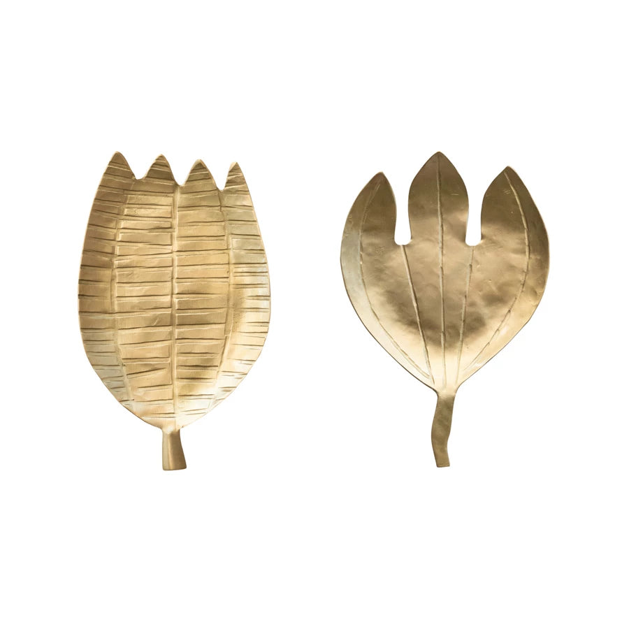 Brass Leaf Trinket Dish