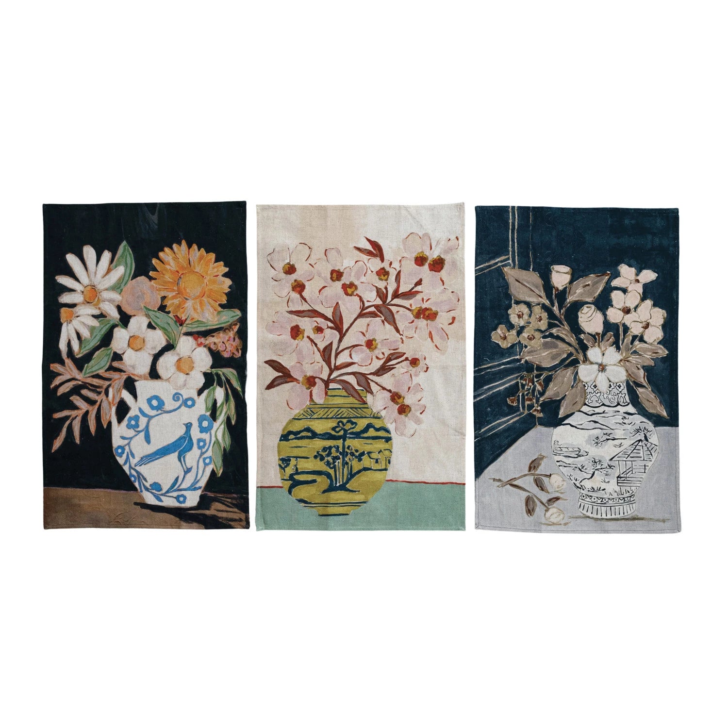 Flowers in Vase Tea Towels