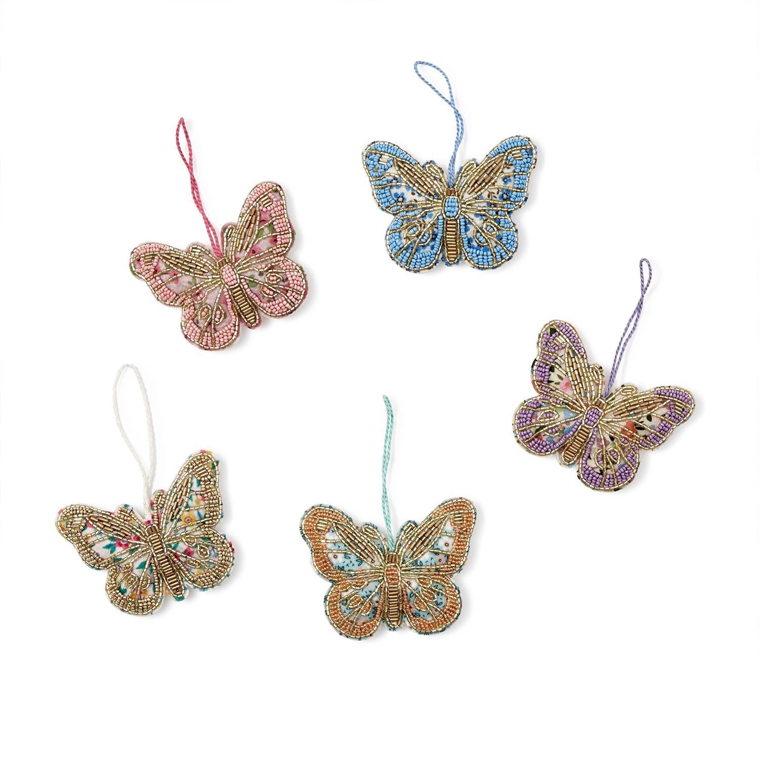 Beaded Butterfly Ornament