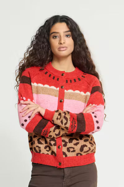 Poinsettia IHLIVONI Cardigan