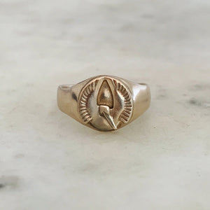 Pelican Signet Ring