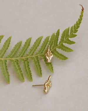 Brass Gesture Studs