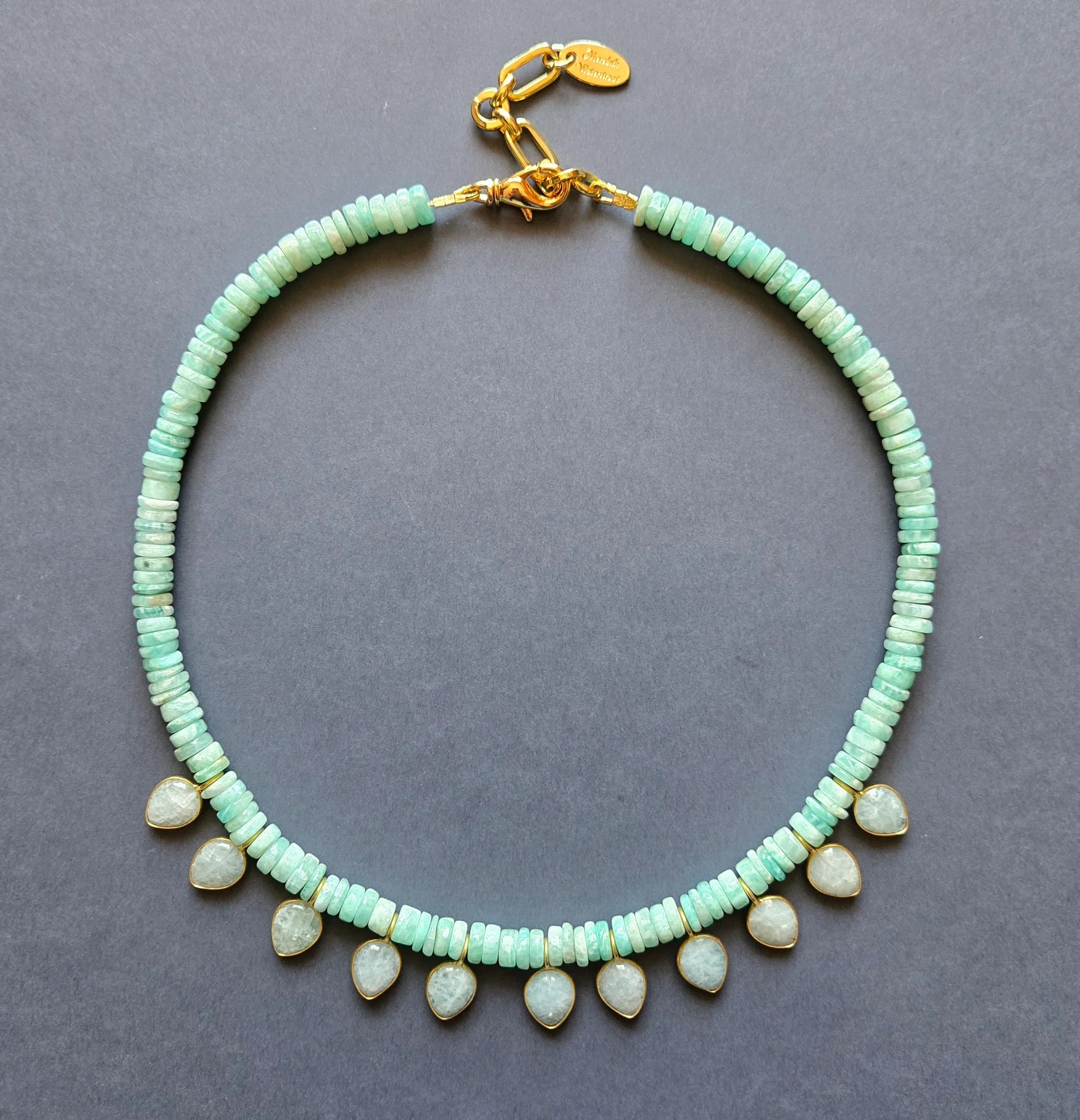 Amazonite Teal Necklace