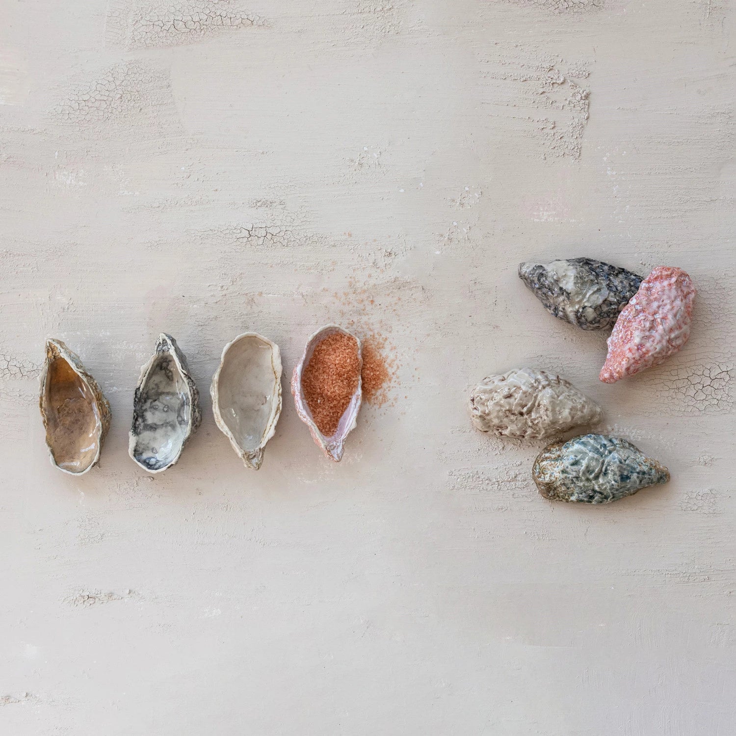 Stoneware Oyster Shell Shaped Dish