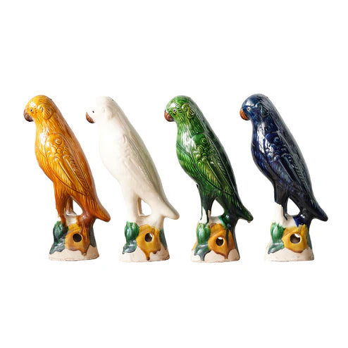 Hand-Painted Porcelain Bird.