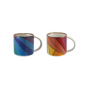 Multi-Colored Wax Relief Mug