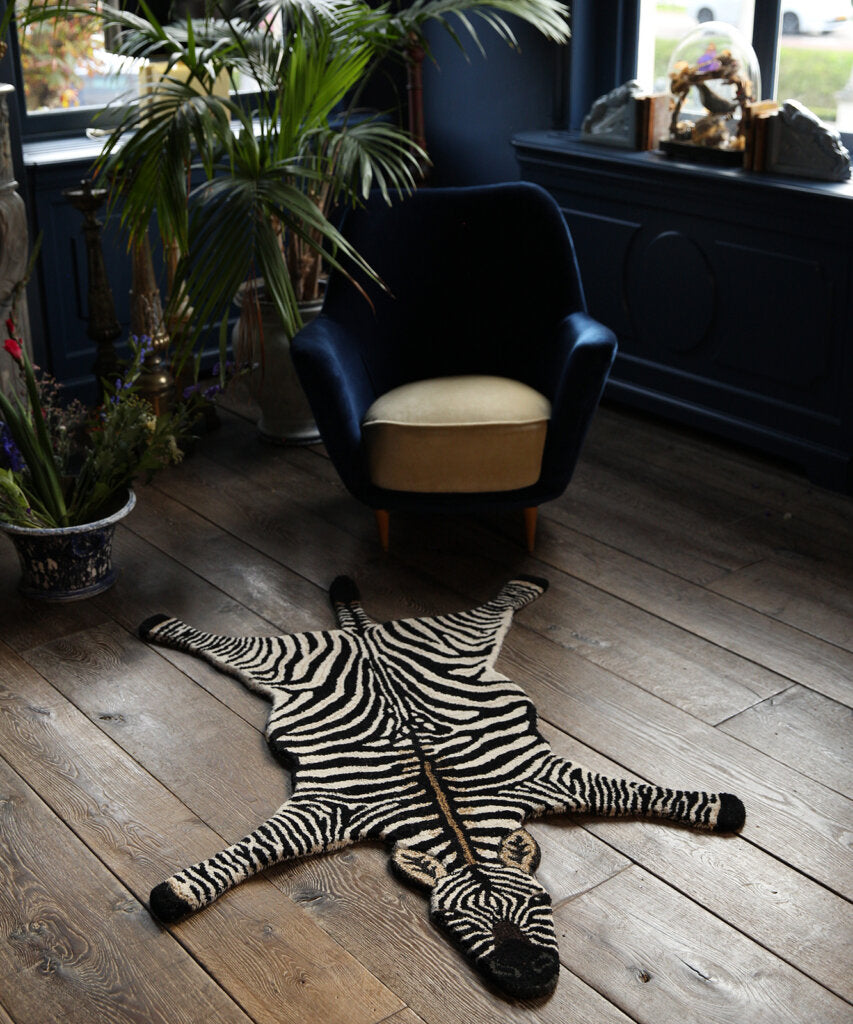 stripey zebra rug large