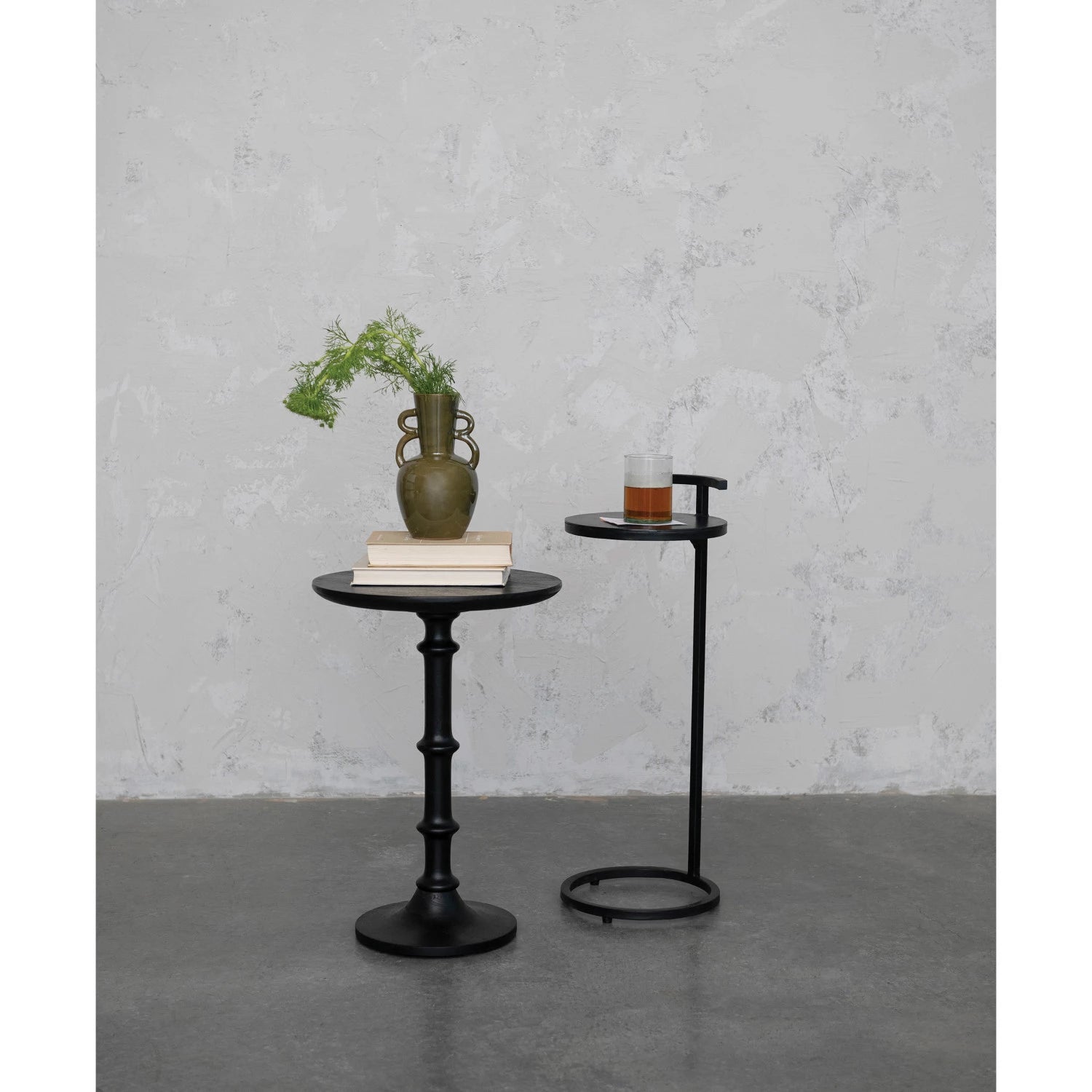 Matte Black Mango Wood Table