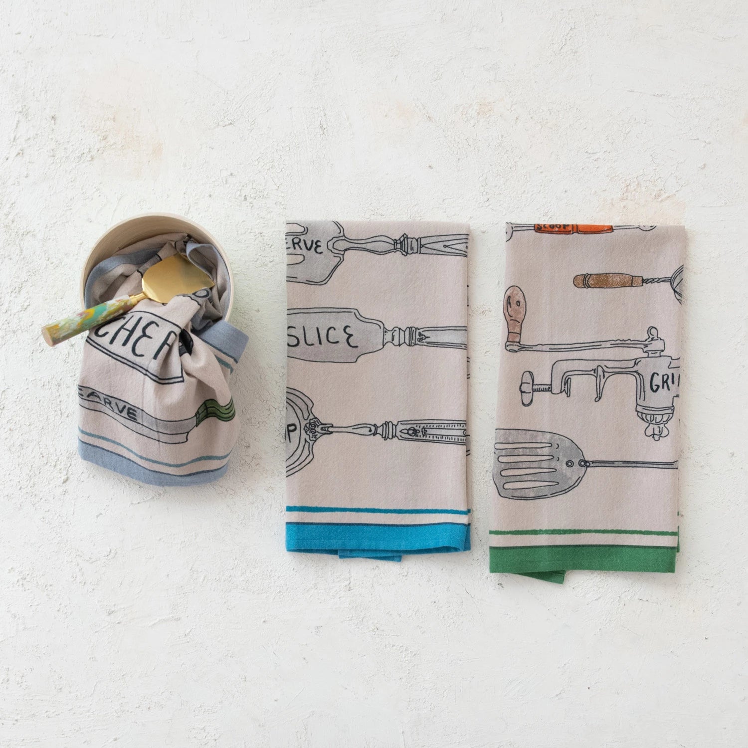 Cotton Chambray Kitchen Tea Towel