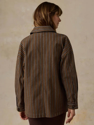Maple Cove Stripe Twill Tide Chore Jacket