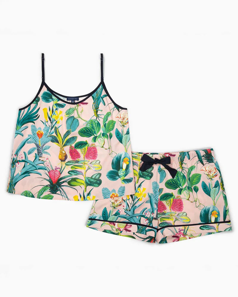 Pink Lisse Cami Short Pajama Set