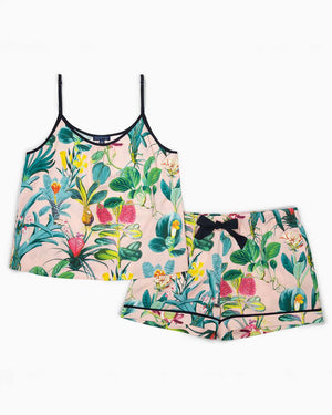 Pink Lisse Cami Short Pajama Set