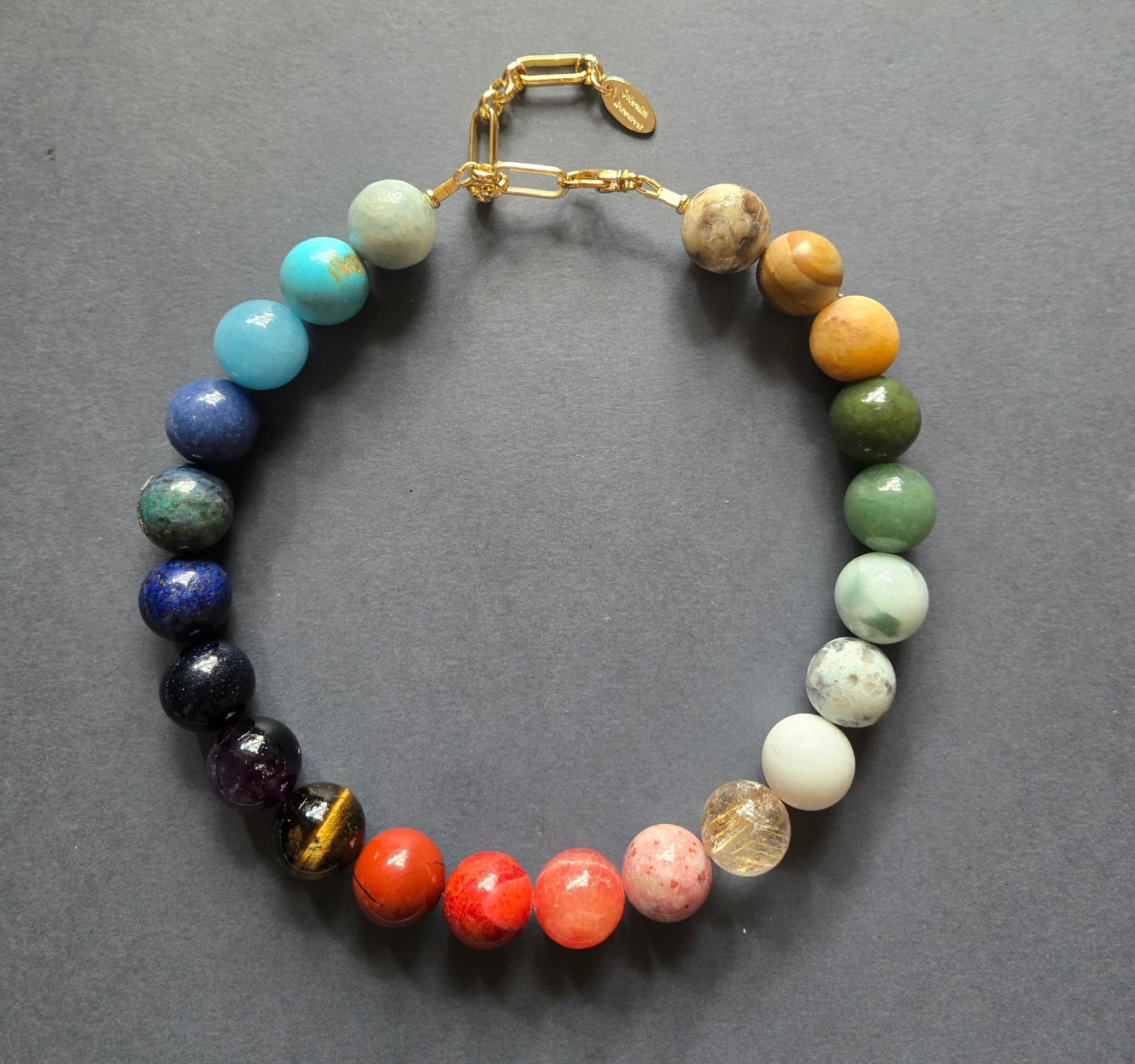 Multicolored Natural Stones Necklace