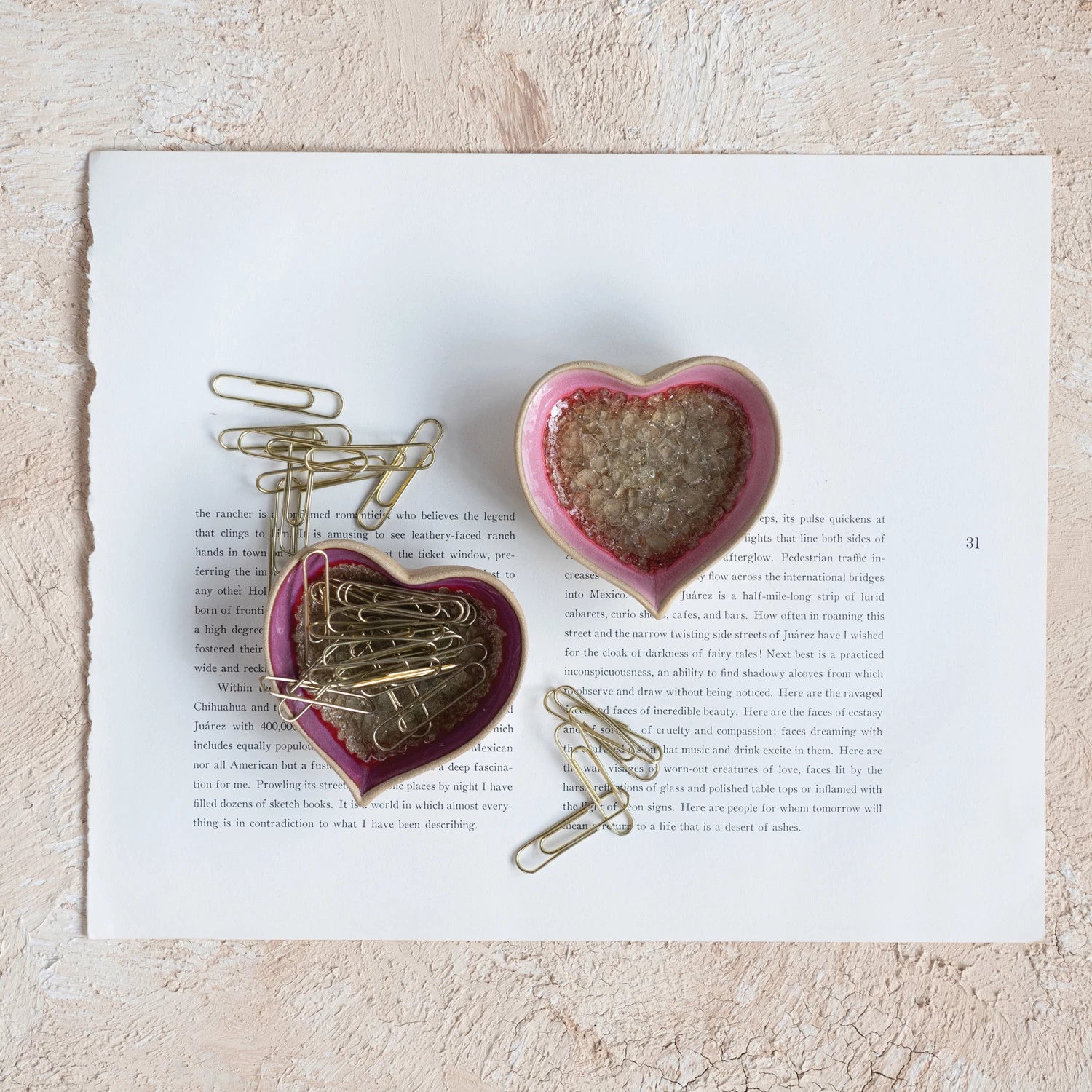 Crackle Heart Shaped Dish