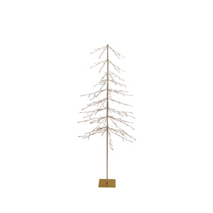 Silver & Frosted Pre-Lit Tree with Plug