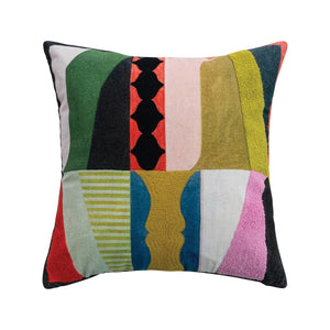 Multi-Colored Abstract Pillow