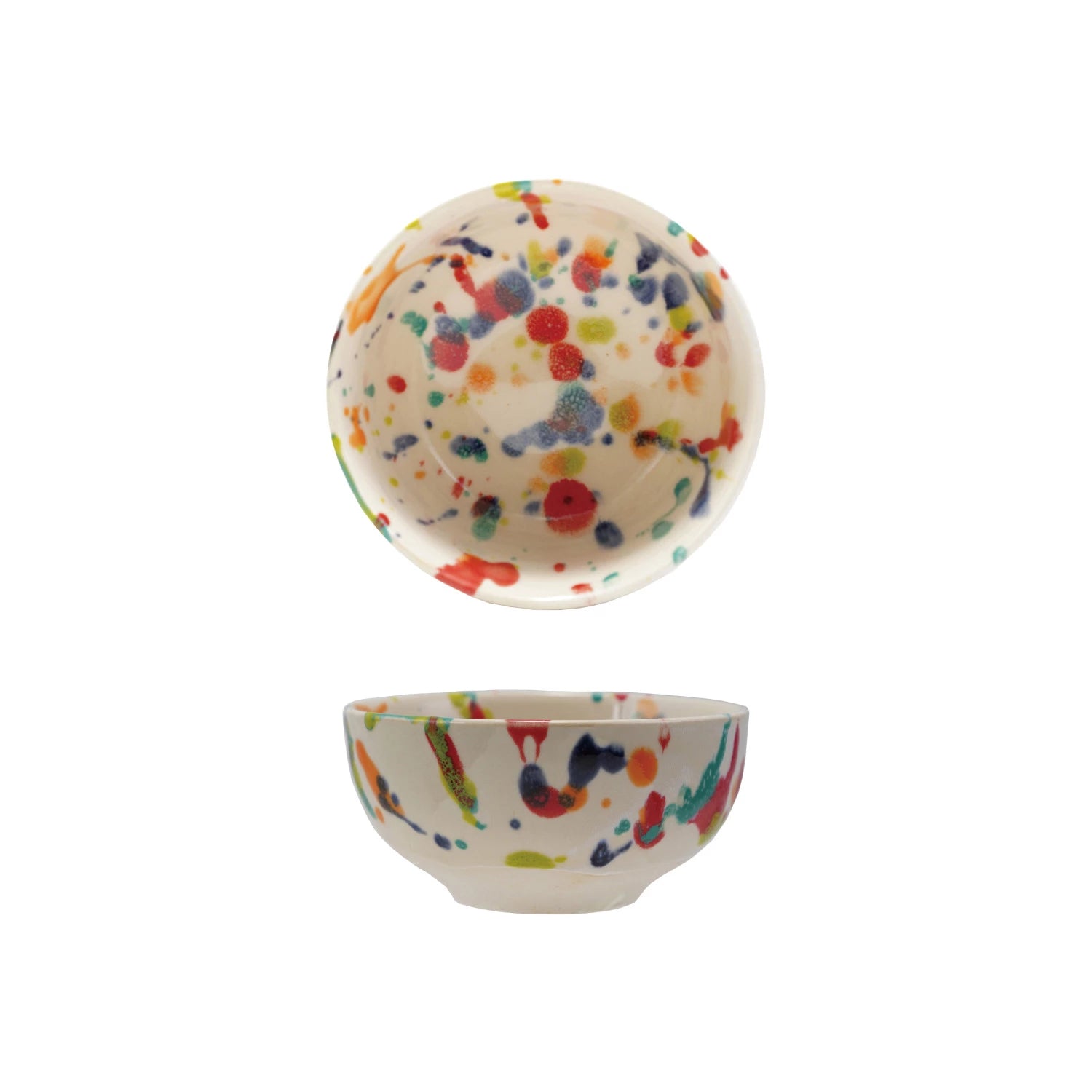 Handmade Multi-Color Speckled Bowl
