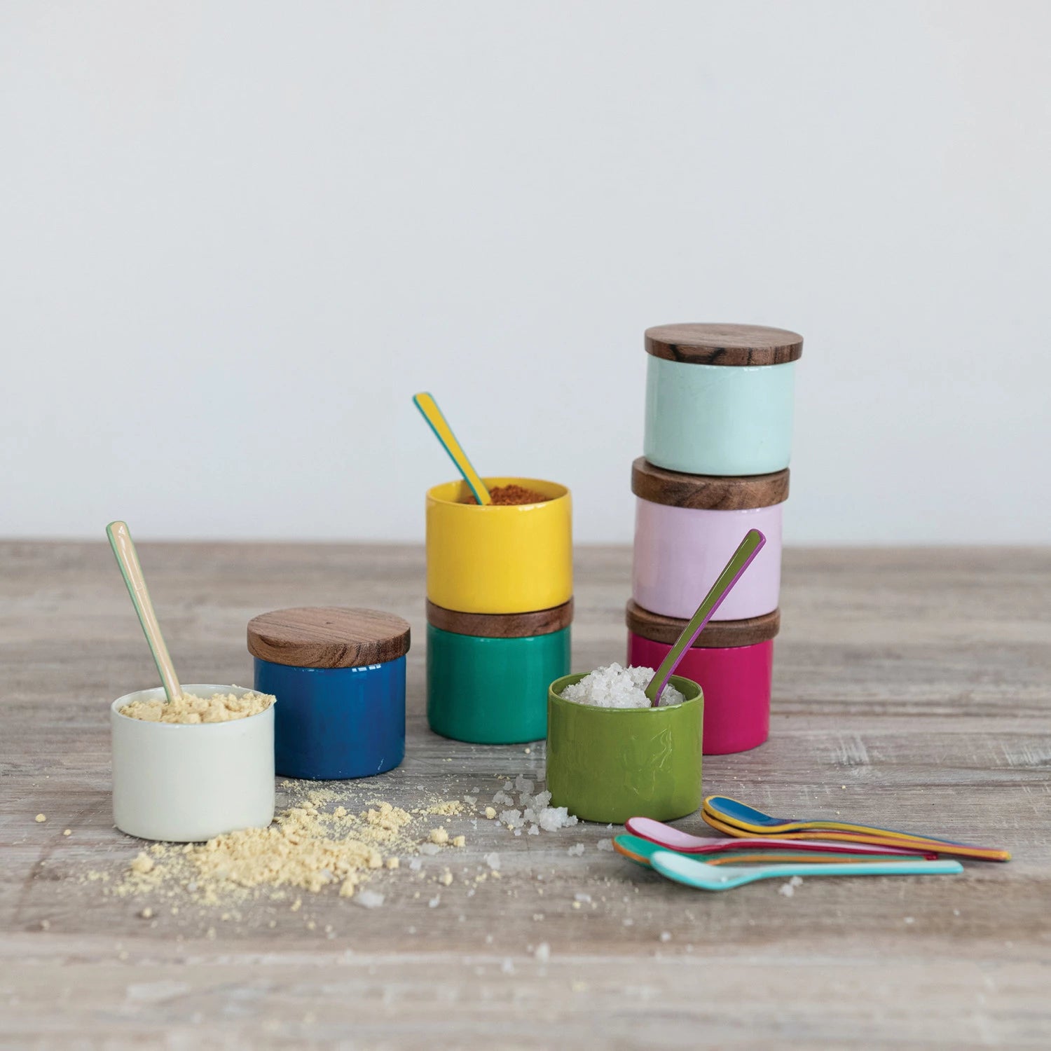 Colorful Stainless Steel Salt Spoon