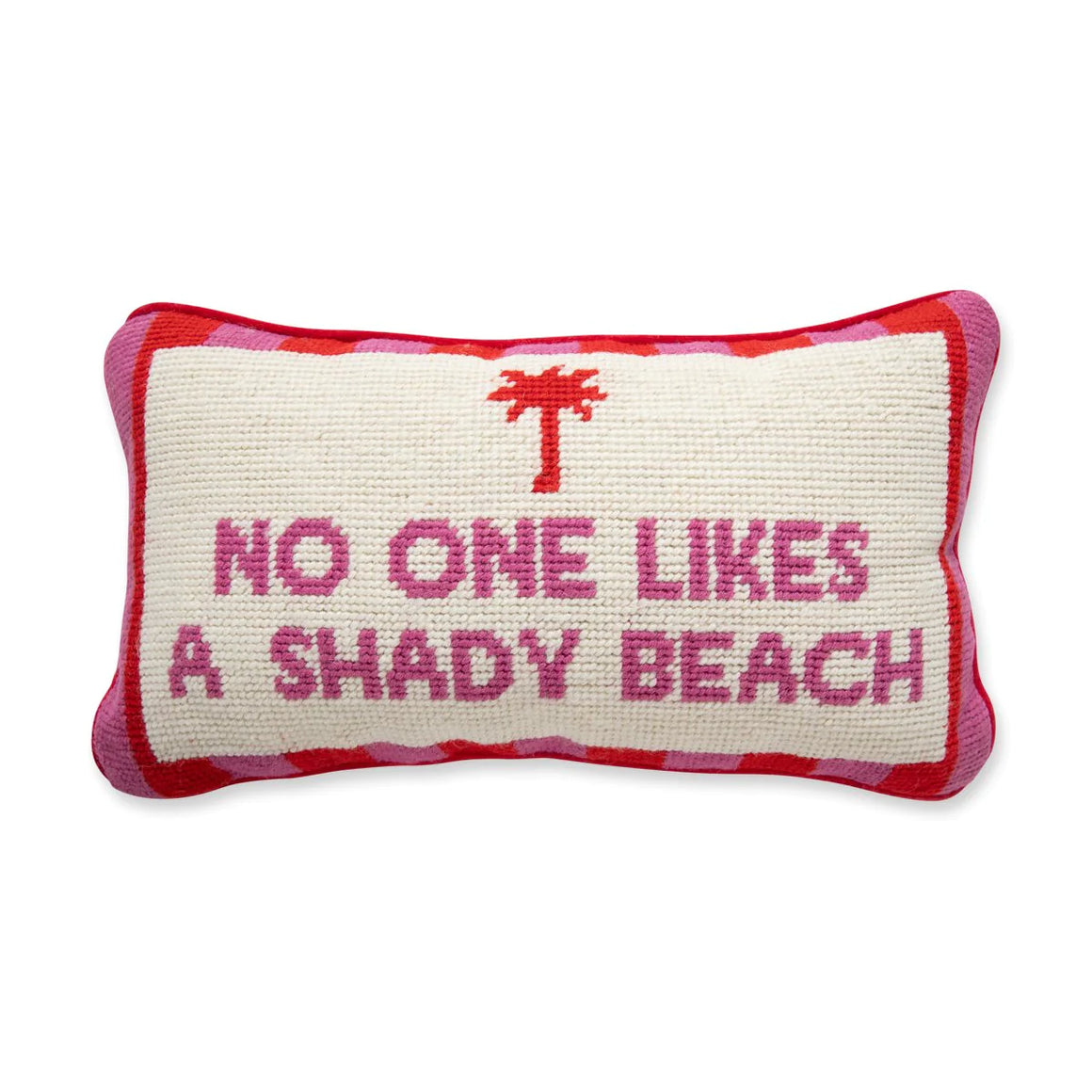 SHADY BEACH NEEDLEPOINT PILLOW