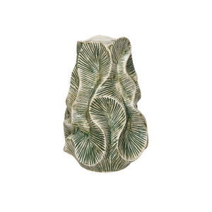 Green Textured Organic Shaped Vase