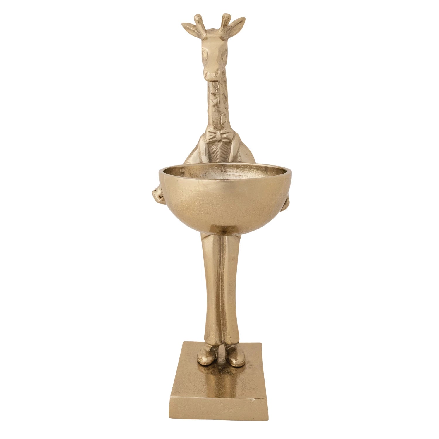 Gold Giraffe Holding Bowl
