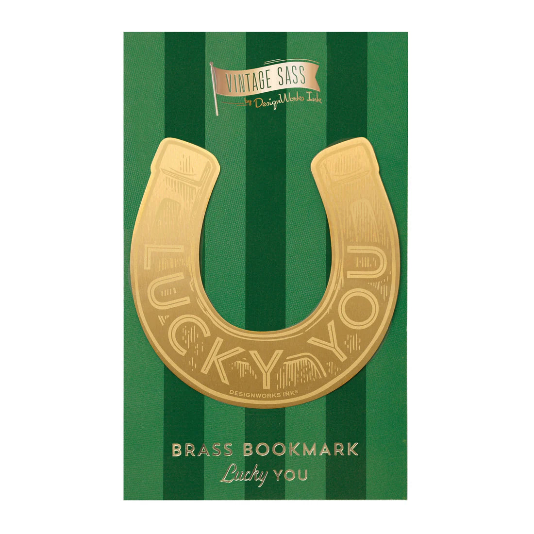 Lucky You Vintage Sass Brass Bookmark
