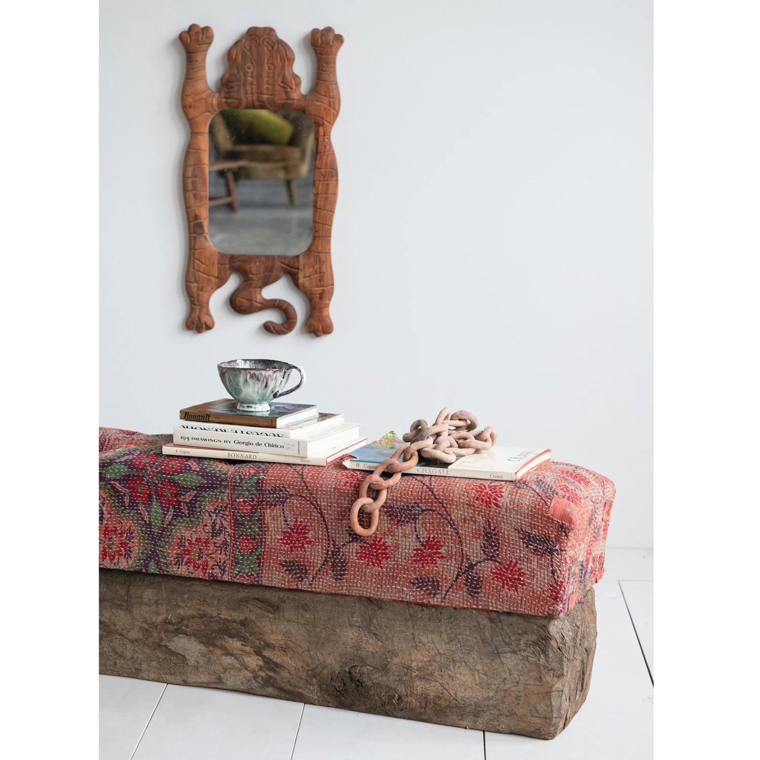 Tibetan Tiger Shaped Wall Mirror