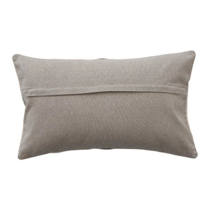 Embroidered Line Design Lumbar Pillow
