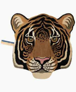 rajah tiger head rug large