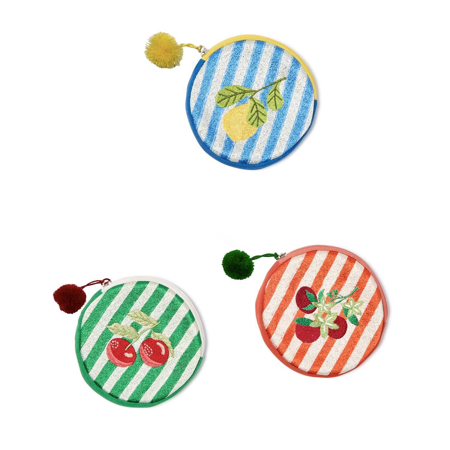 Fruit Loops Woven Stripe Coin Pouch