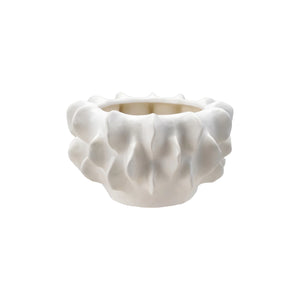 White Sculptural Planter
