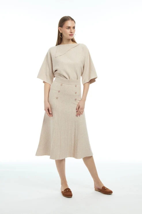 Parchment Babette Knit Skirt