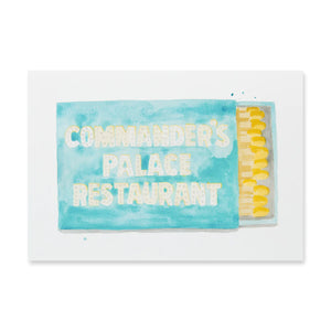 Commander's Palace Matchbook Print