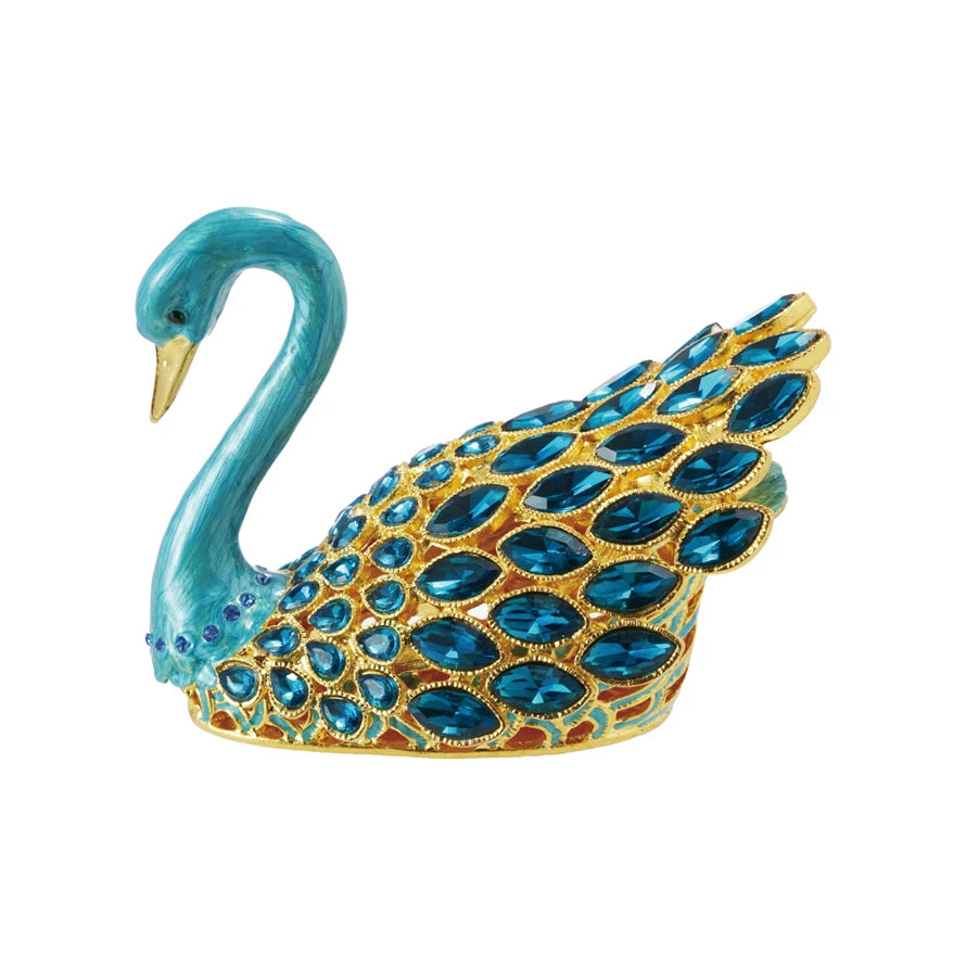 Bejeweled Swan Trinket Box