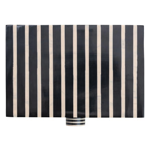 Handmade Black & Tan Striped Box