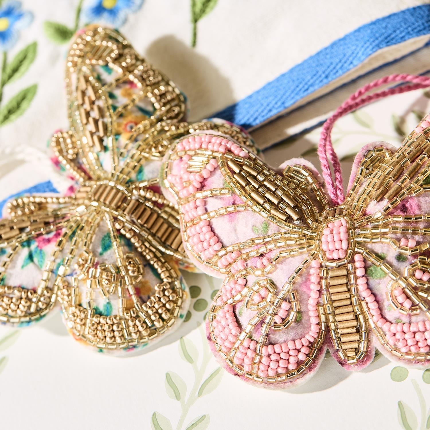 Beaded Butterfly Ornament