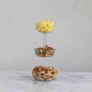 Three-Tier Glass Tray