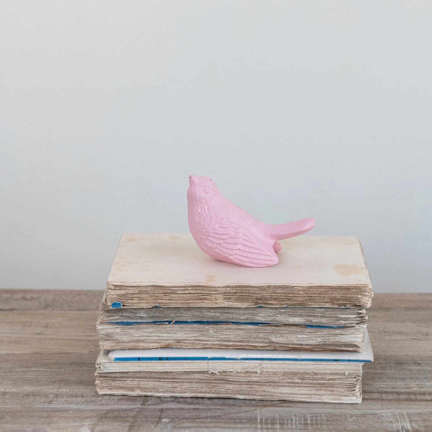 Matte Pink Cast Iron Bird