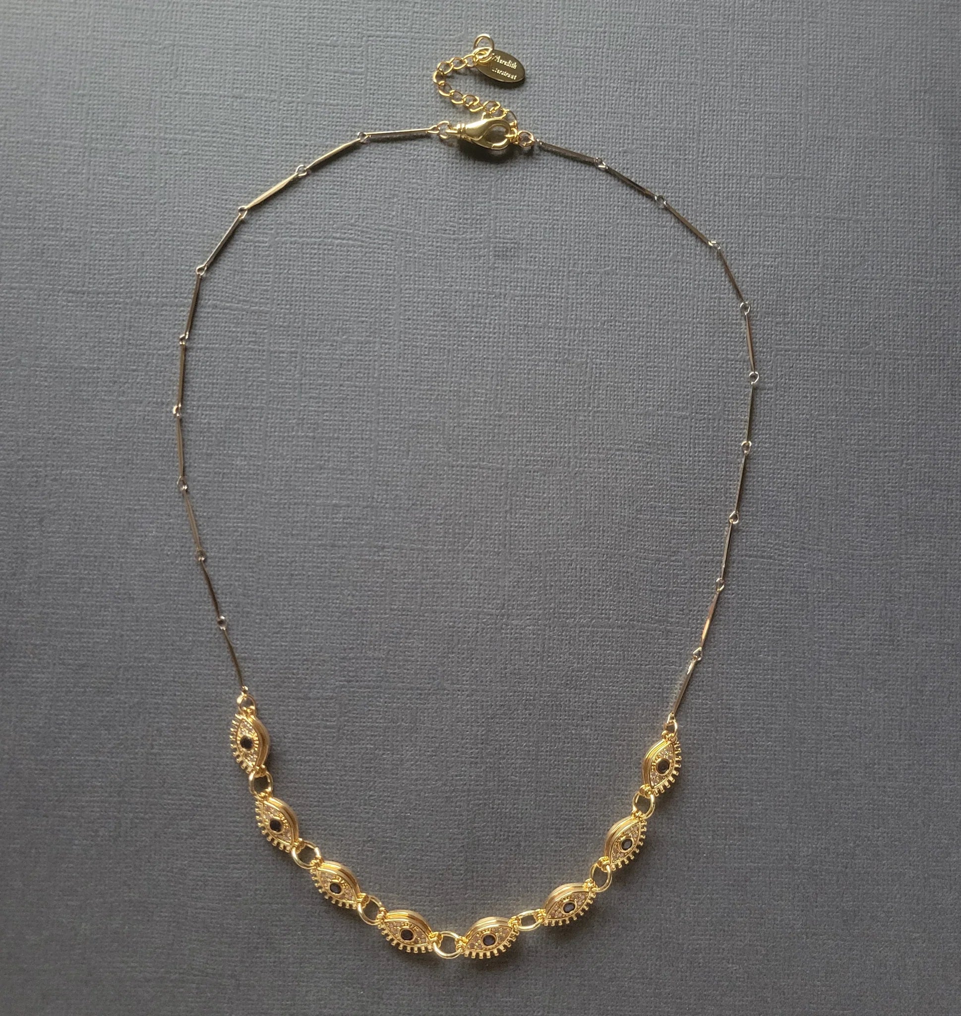 Pave Eyes Necklace