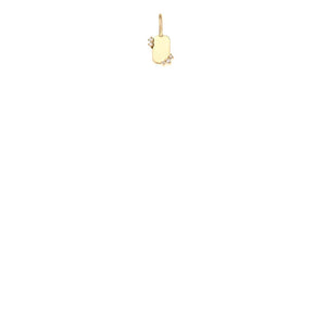 Diamond Dog Tag Mini Bead Charm