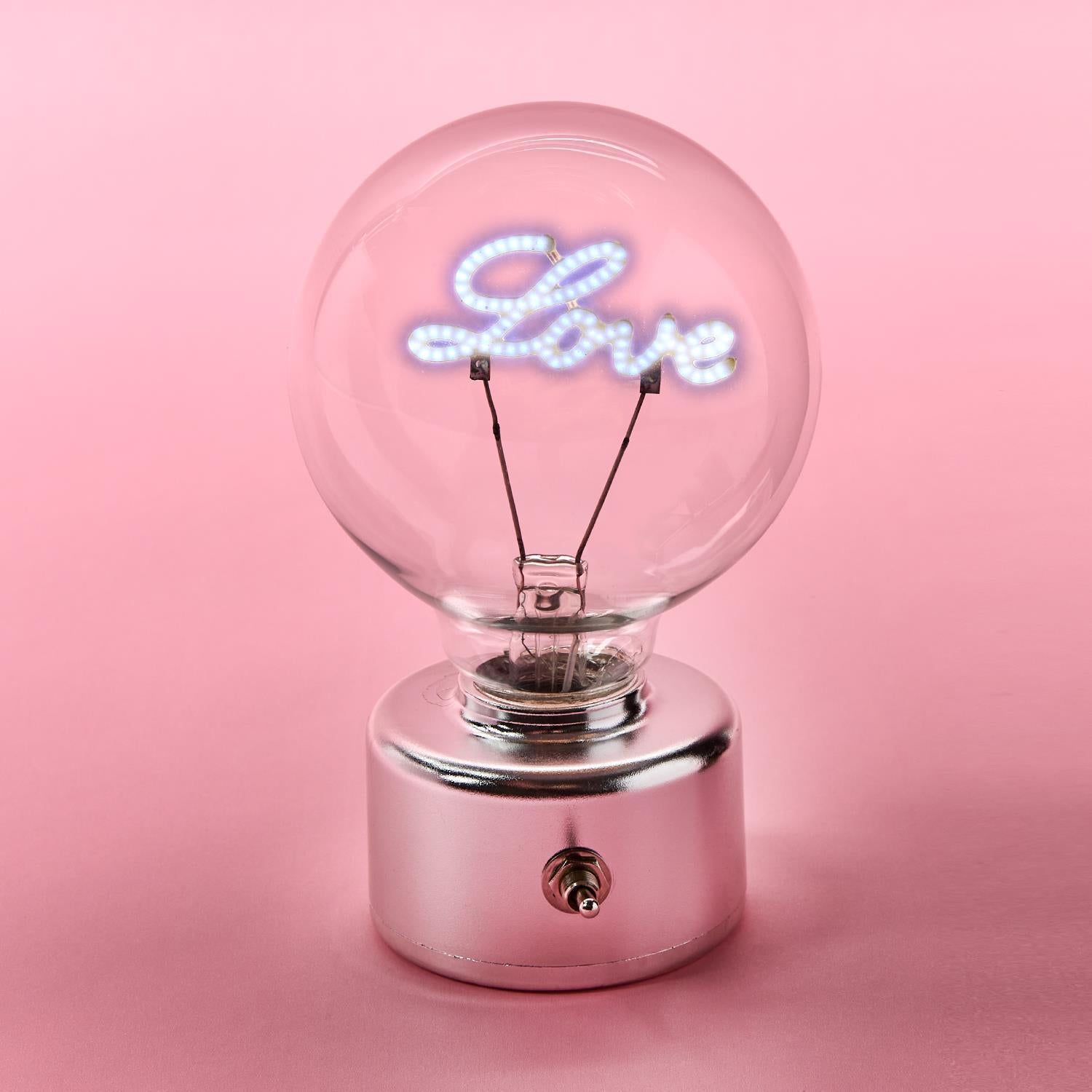LED message in a bulb